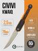Нож CIVIVI KwaiQ, Nitro-V, G10 Black/Orange Handle, C23015-2